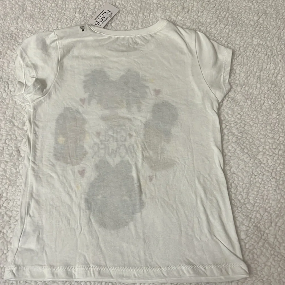 The Children's Place Girls M White Short Sleeve Graphic Tees NWT